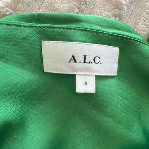 A.L.C. Vibrant Green Blouse